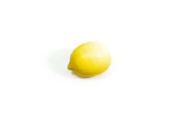 Lemon on white background