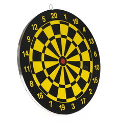 Dart board, empty target isolated on white background