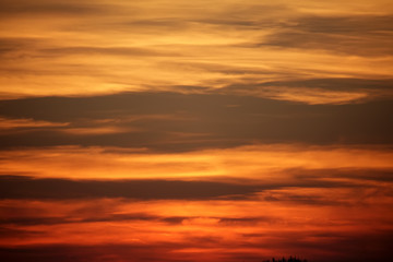 Naklejka na ściany i meble he sky after sunset with dramatic clouds