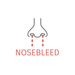 nosebleed line icon