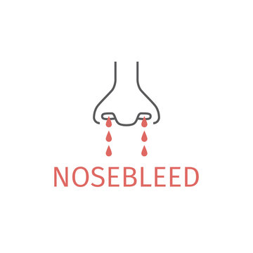nosebleed line icon