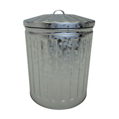 Poubelle acier glavanisé