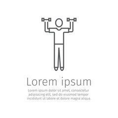 exercise, fitness, sports line icon