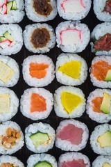 japanese cuisine. sushi on the background