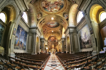 Obraz premium Wedding ceremony in the church in Rome