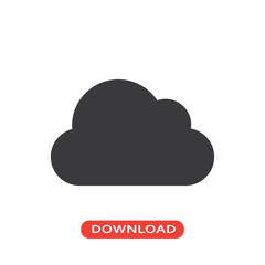 Plain cloud icon