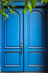 blue door