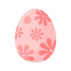 Floral Flower Pattern Easter Egg Illustration