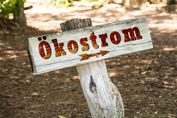 Schild 263 - Ökostrom