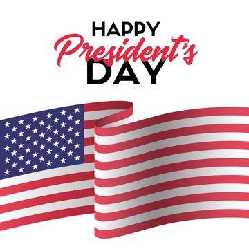 Happy president's day. Vector greeting card