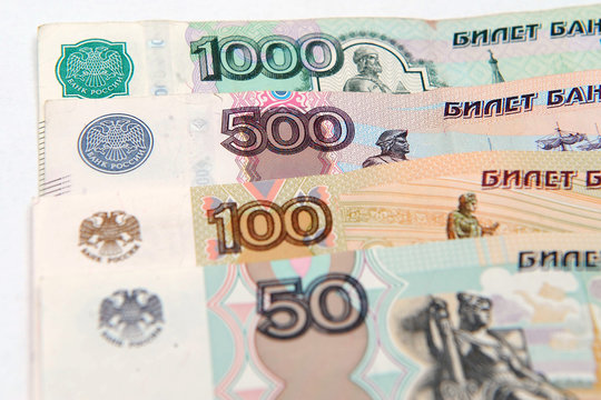 rosyjska waluta rubel banknoty