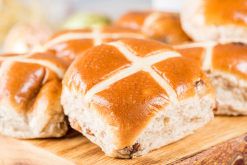 Easter Breakfast with Hot Cross Buns
