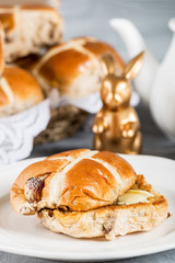 Easter Breakfast with Hot Cross Buns