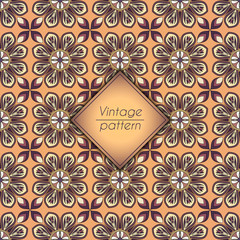 Abstract geometric retro seamless pattern. Vector background.