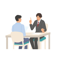 Obraz premium 打ち合わせ ビジネスマン イラスト 