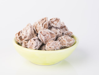 Salted Plum Tamarind Food Snack on a Background