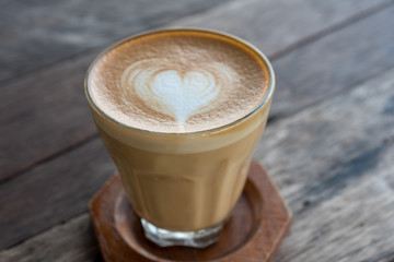 Late art coffee