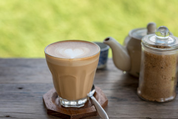 Late art coffee
