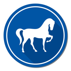 Horse silhouette icon