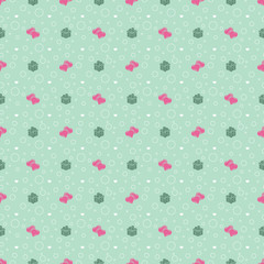 Seamless pattern on Valentines Day. Vector texture for greetings postcard, invitation, banner