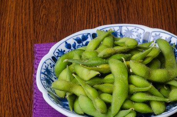 japanese cuisine. japanese soybean on the background
