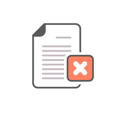 Cancel document file page restricted x icon