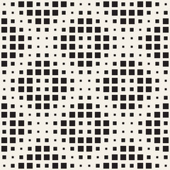 Fototapeta premium Stylish halftone texture. Endless abstract background with random size shapes. Vector seamless mosaic pattern.