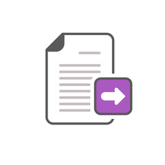 Arrow documents files pages right icon