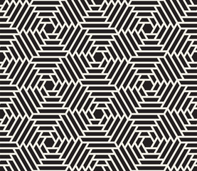 Vector seamless pattern. Modern stylish abstract texture. Repeating geometric shapes from striped elements