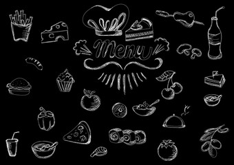 Restaurant icons you can use for menu design