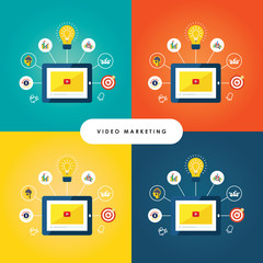 Video marketing concept