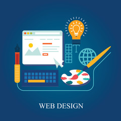 Web design concept