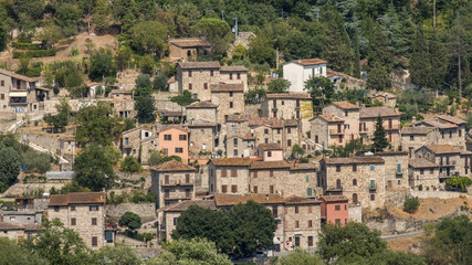 Naklejka premium Stara wioska Pontecuti, niedaleko Todi, Umbria