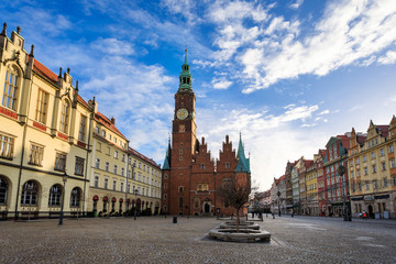 Naklejka na ściany i meble City Hall of Wroclaw
