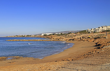 sea shore in city Paphos, Cyprus