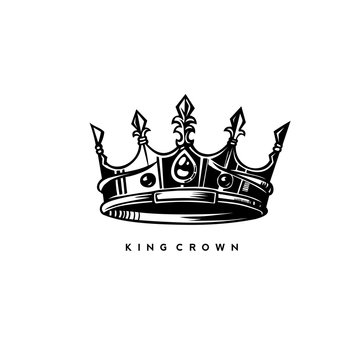 simple kings crown vector illustration