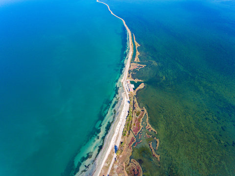 Koronisia delta and village in Arta region Greece