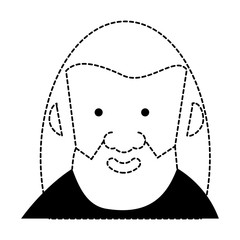 cartoon old man icon
