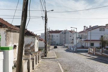 Fototapeta na wymiar Peniche city street, Portugal.