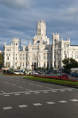 Fototapeta na wymiar Ayuntamiento de Madrid, antiguo Edificio de correos