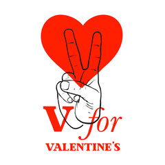 Valentine's day card unusual