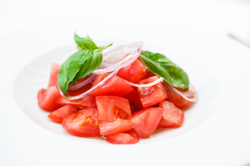 Fresh salad with tomatoes
