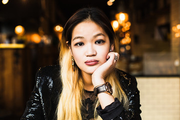 Fototapeta premium Blond Asian Girl