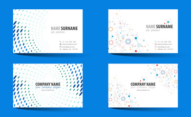Creative double-sided business card template.