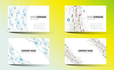 Creative double-sided business card template.