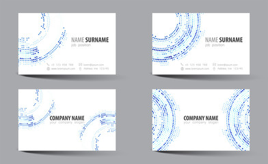 Creative double-sided business card template.