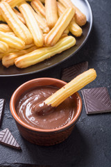 Spanish and mexican dessert churros