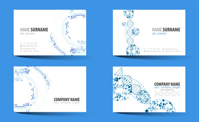 Creative double-sided business card template.