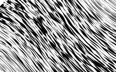 Obraz premium Black and White Wave Stripe Optical Abstract Background