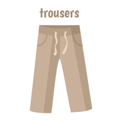 Trousers vector illustration